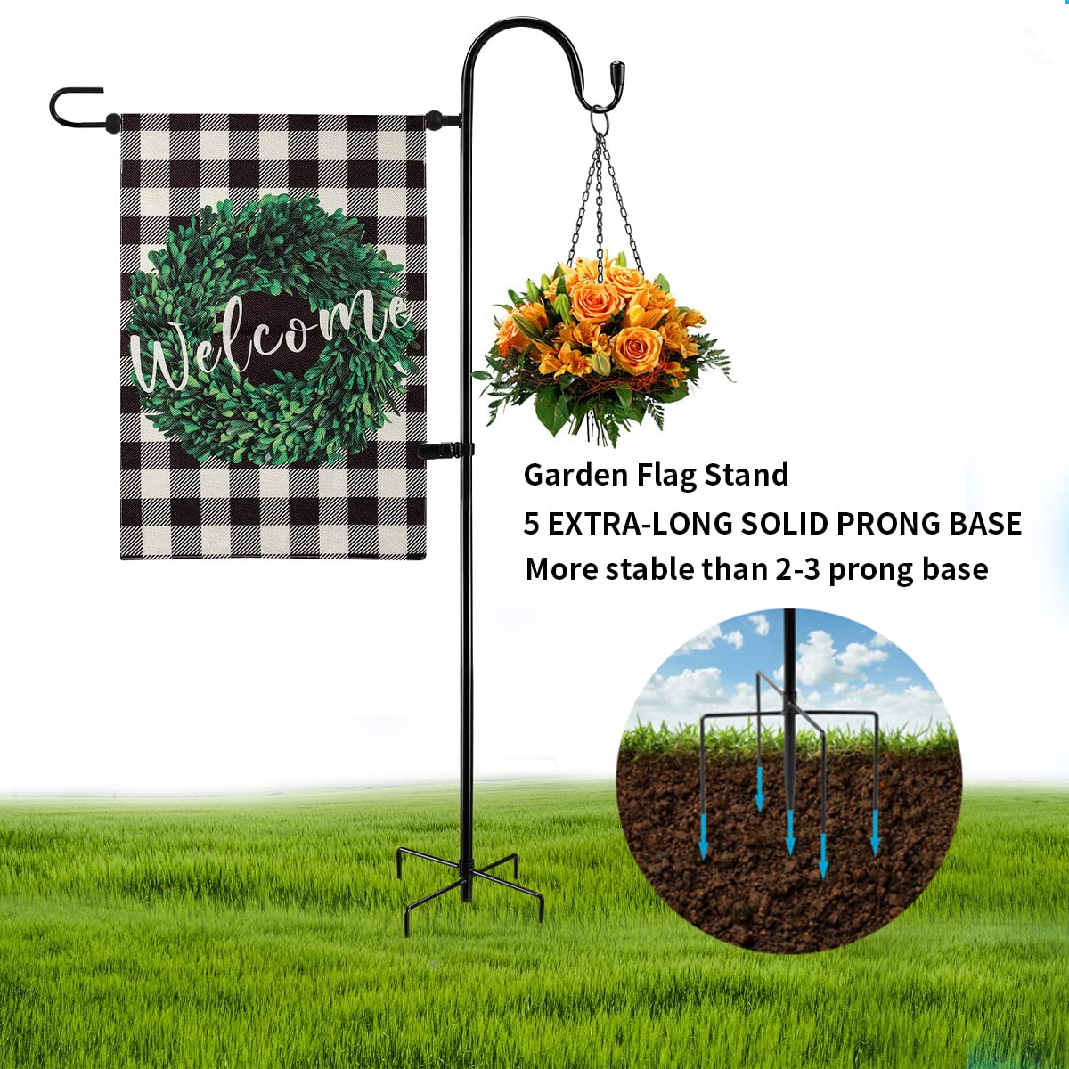 Damukoo garden flag holder ideal for outdoor wedding aisles.