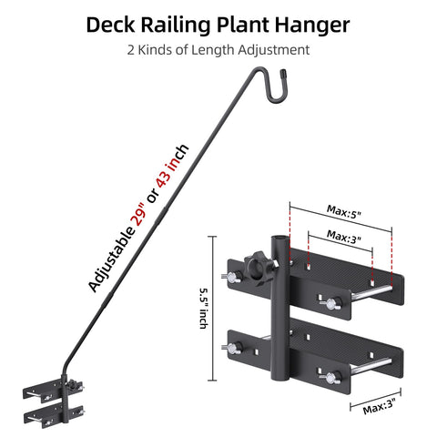 Damukoo planter-basket-hanger adds charm while protecting decks.