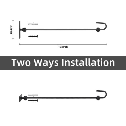Damukoo steel-coated flag hanger resists rust for long outdoor use.