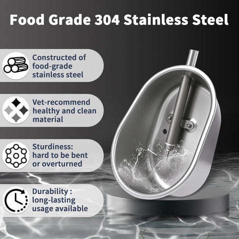 Danbark waterer bowl features an oval design to fit multiple livestock sizes