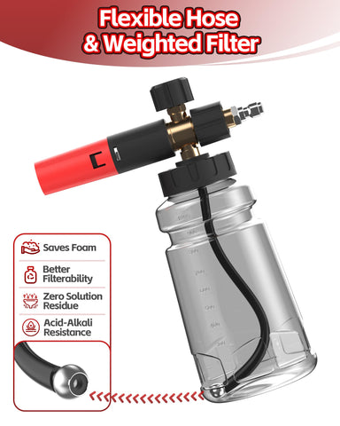 DANCINGBOAR foam cannon ergonomic grip for comfortable handling