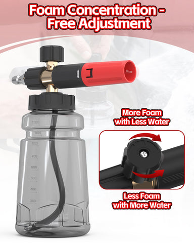 DANCINGBOAR one-point-one-mm nozzle provides richer foam