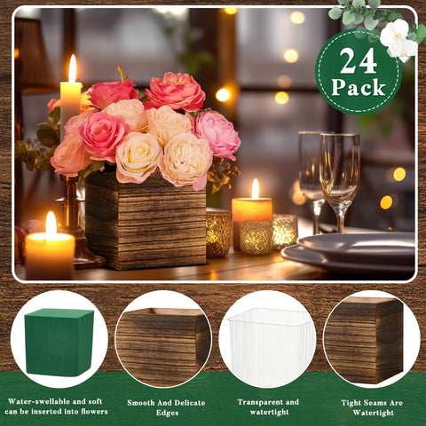 Rustic Dandat wood vase look adds natural warmth to decor