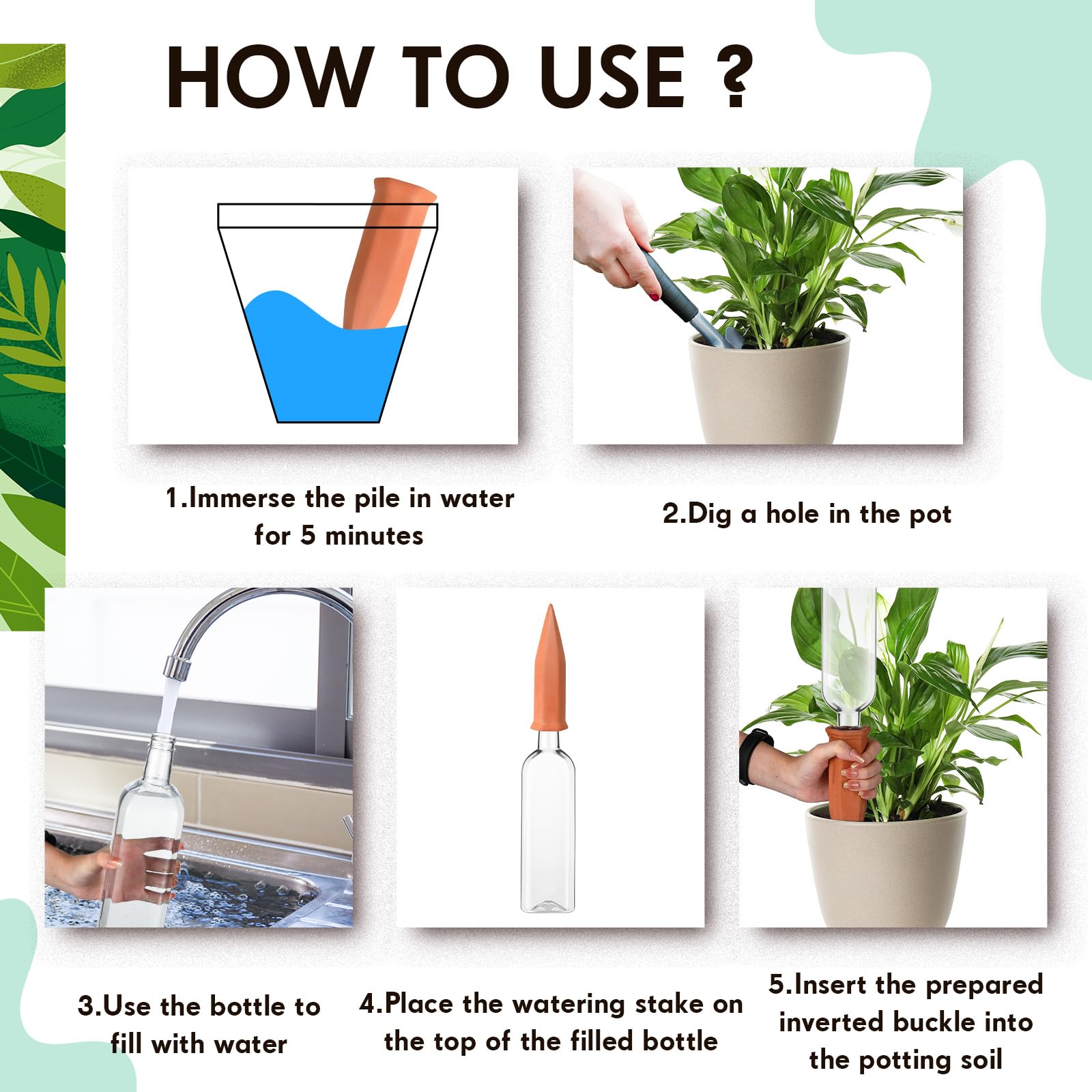Dandat vacation insert enables hands-off irrigation during travel.