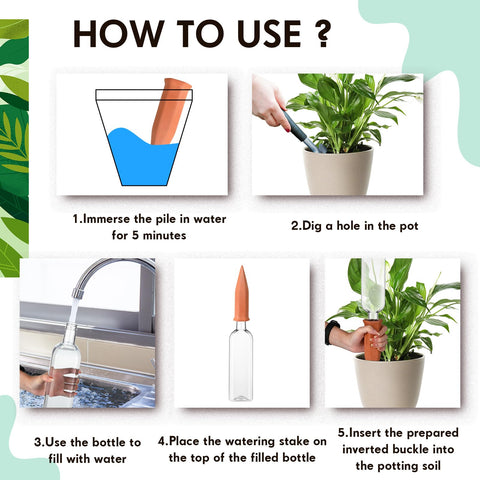 Dandat vacation insert enables hands-off irrigation during travel.