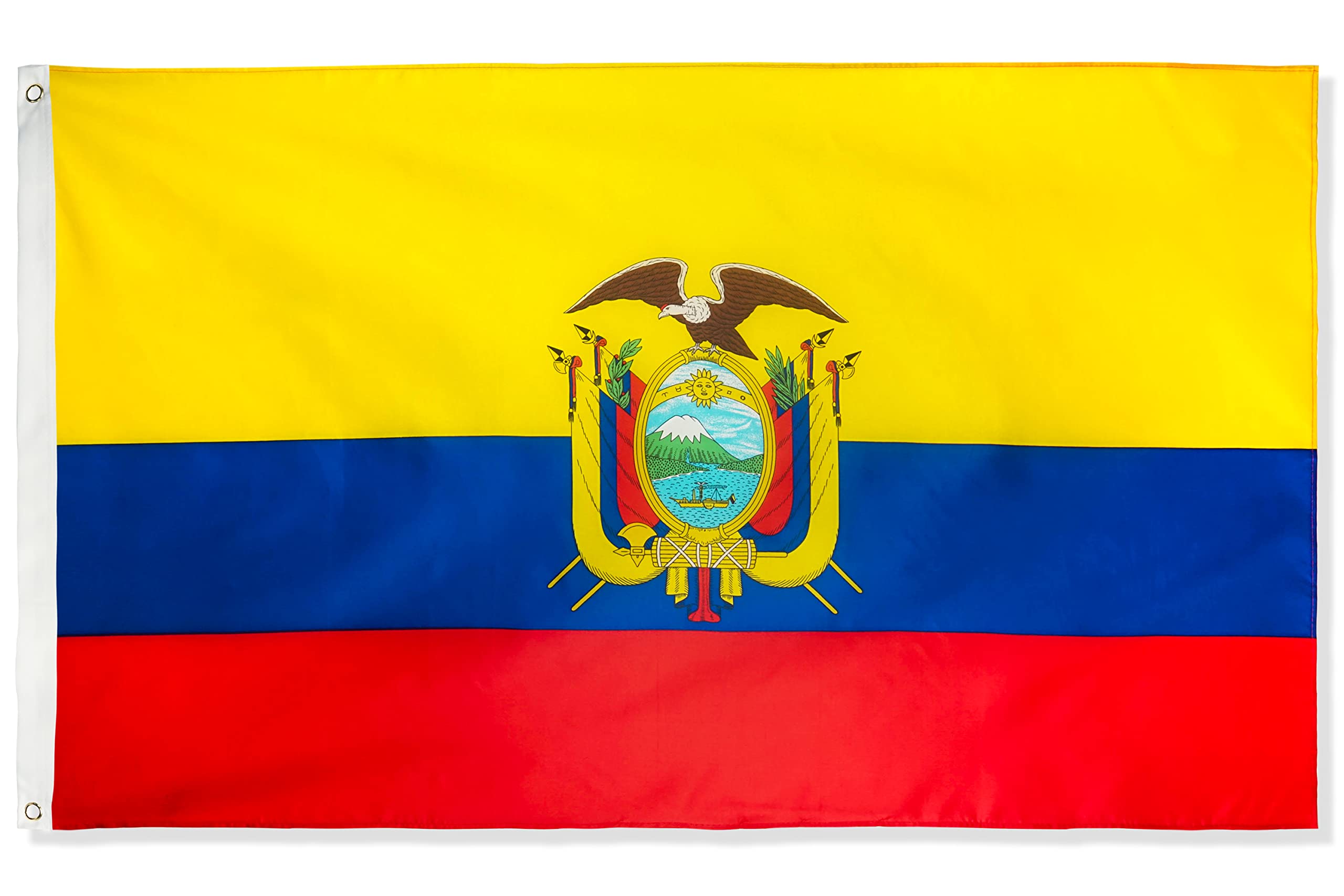 DANF FLAG Ecuador flag 3x5 foot, durable indoor display.