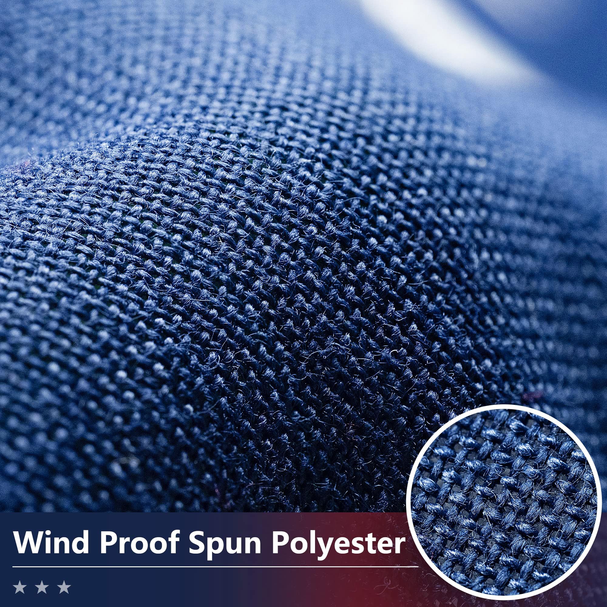 DANF FLAG 200GSM spun polyester flag resists water and wear.