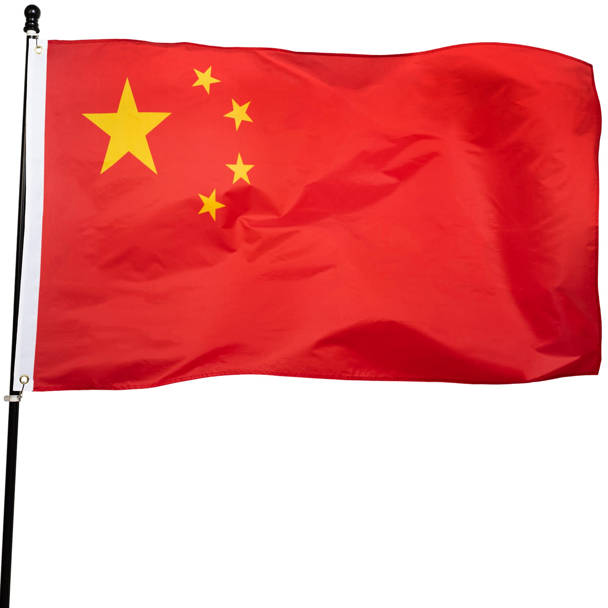DANF FLAG China 3x5ft polyester flag ready for indoor or gentle outdoor display.