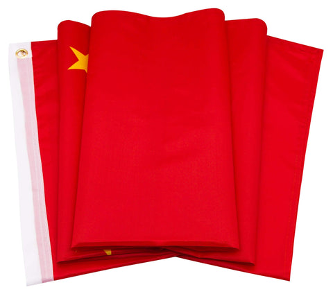 DANF FLAG China 3x5ft vivid color polyester material resists fading.