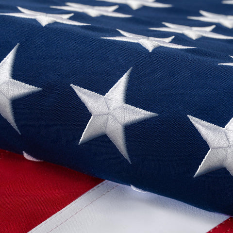 DANF FLAG cotton American flag 3x5 ft for outdoor display, weather resistant