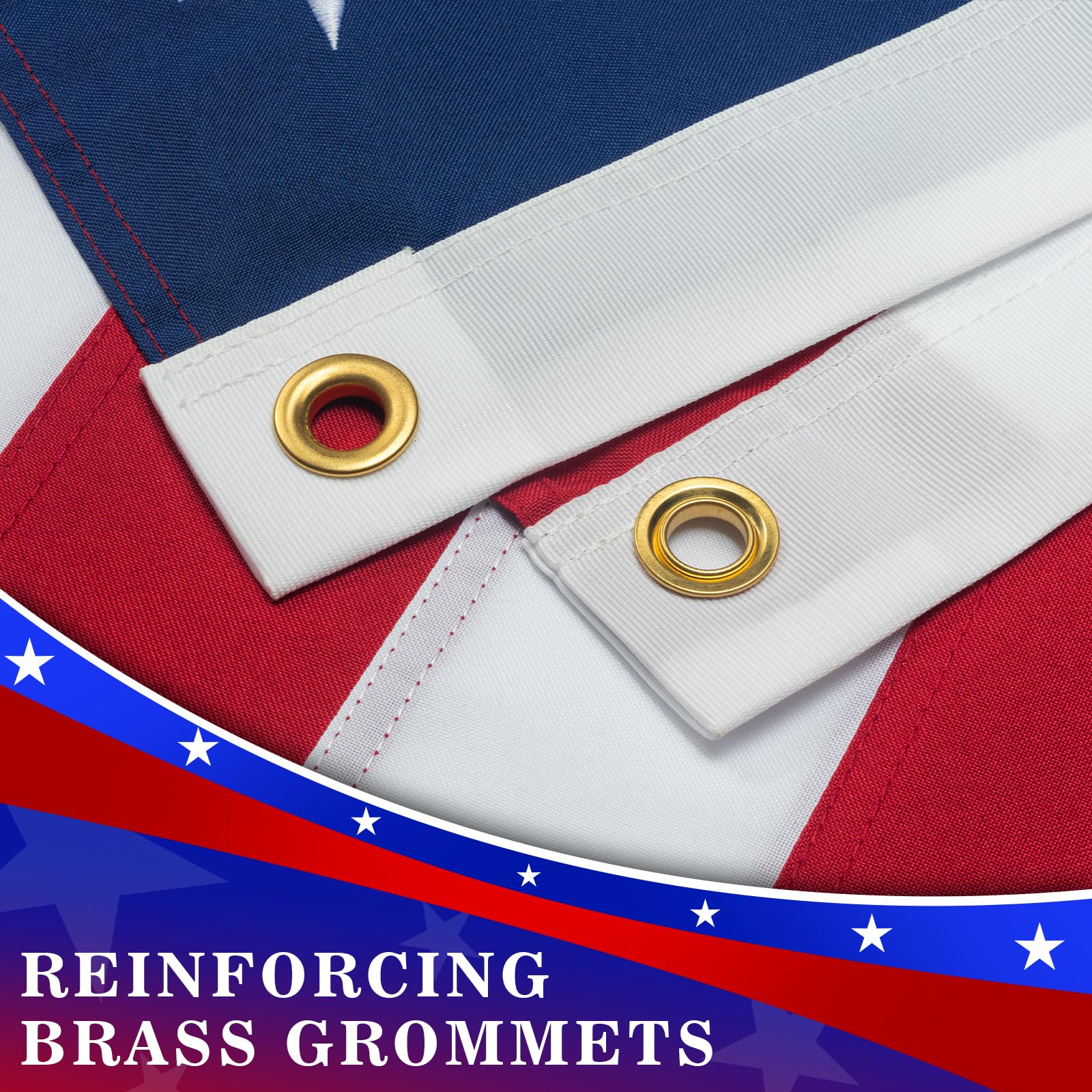 DANF FLAG embroidered 50-star design for durable, crisp visuals
