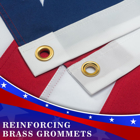 DANF FLAG embroidered 50-star design for durable, crisp visuals
