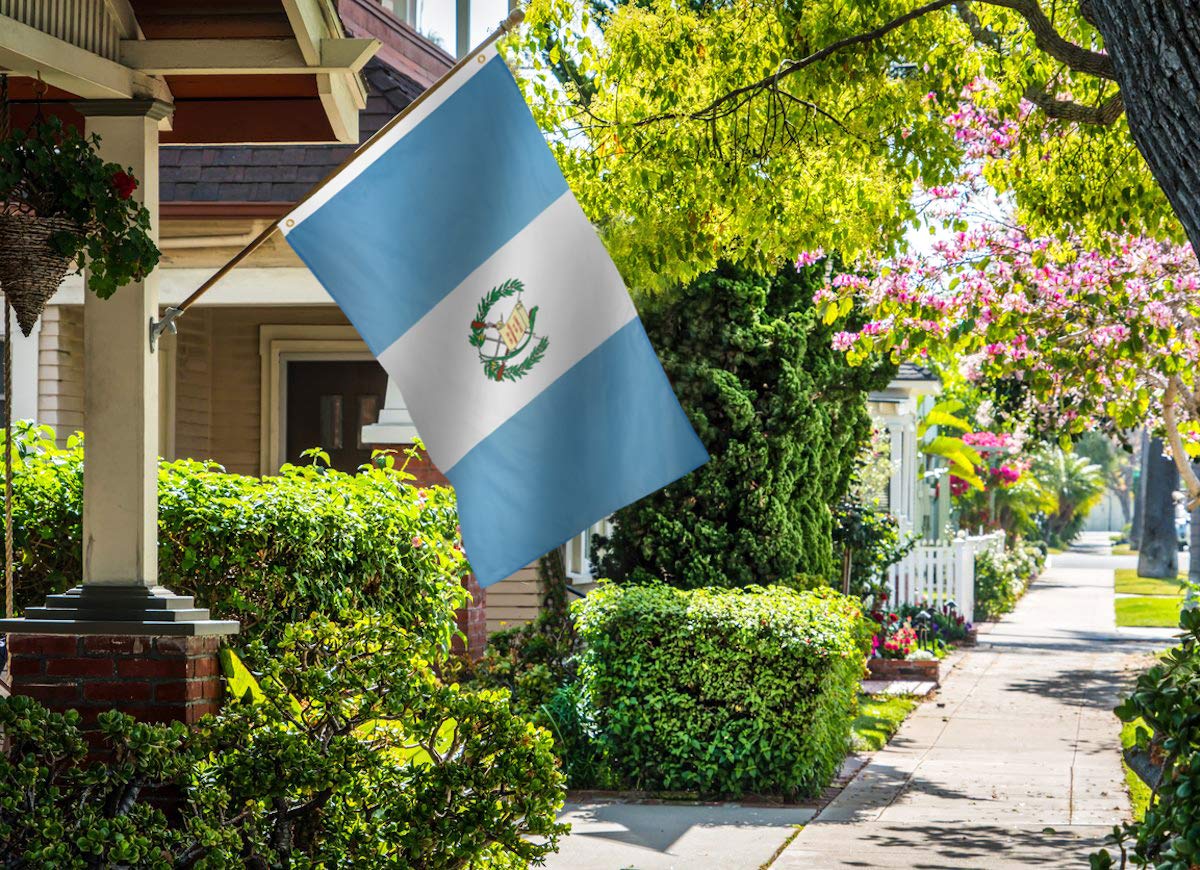 DANF FLAG Guatemala flag uses 100D polyester material resists fading.