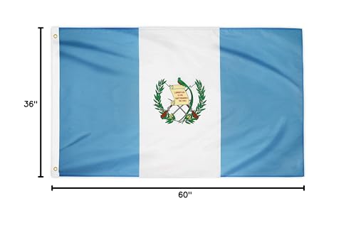 DANF FLAG Guatemala flag packaging includes one 3x5ft flag for quick setup.