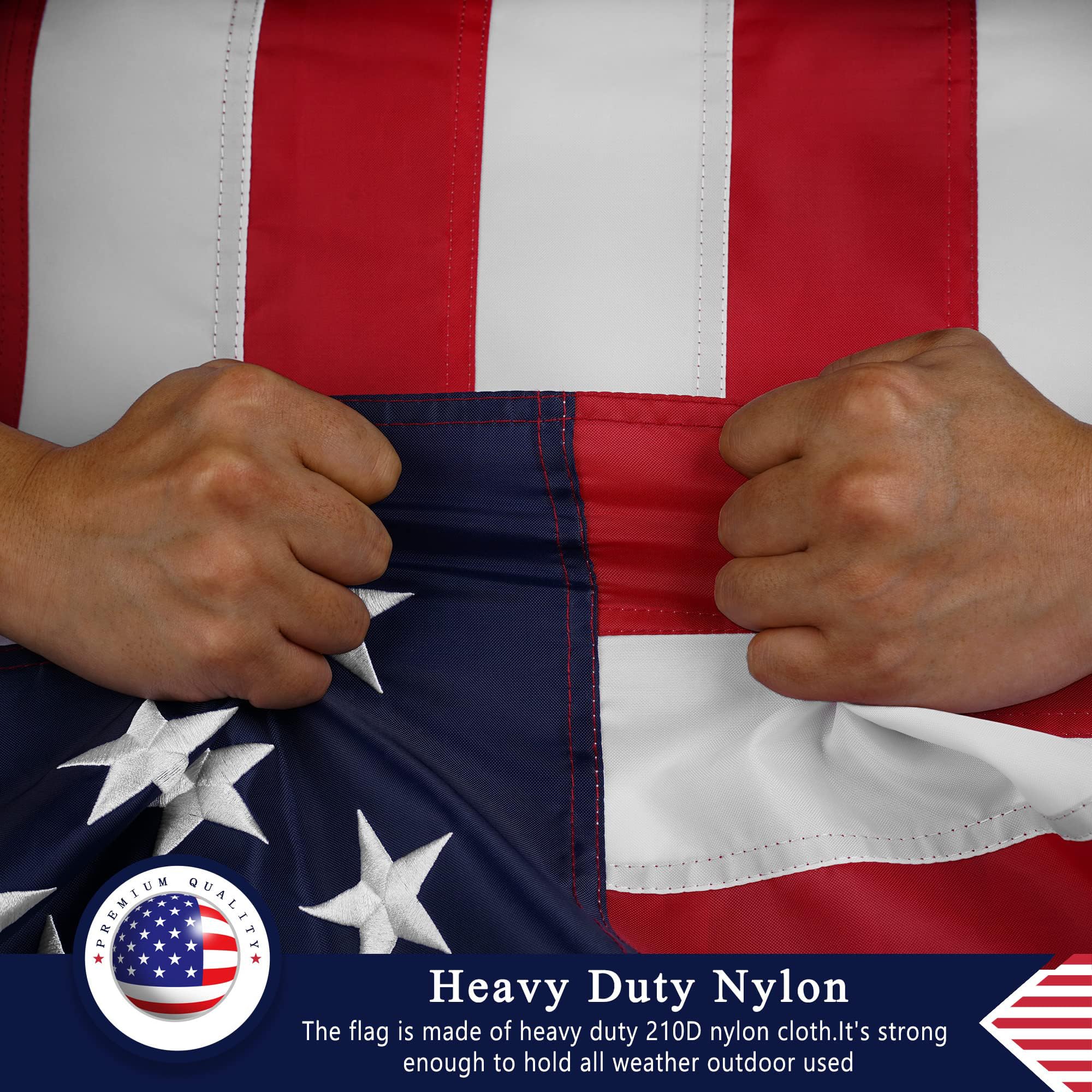DANF FLAG heavy-canvas-header for durable outdoor mounting