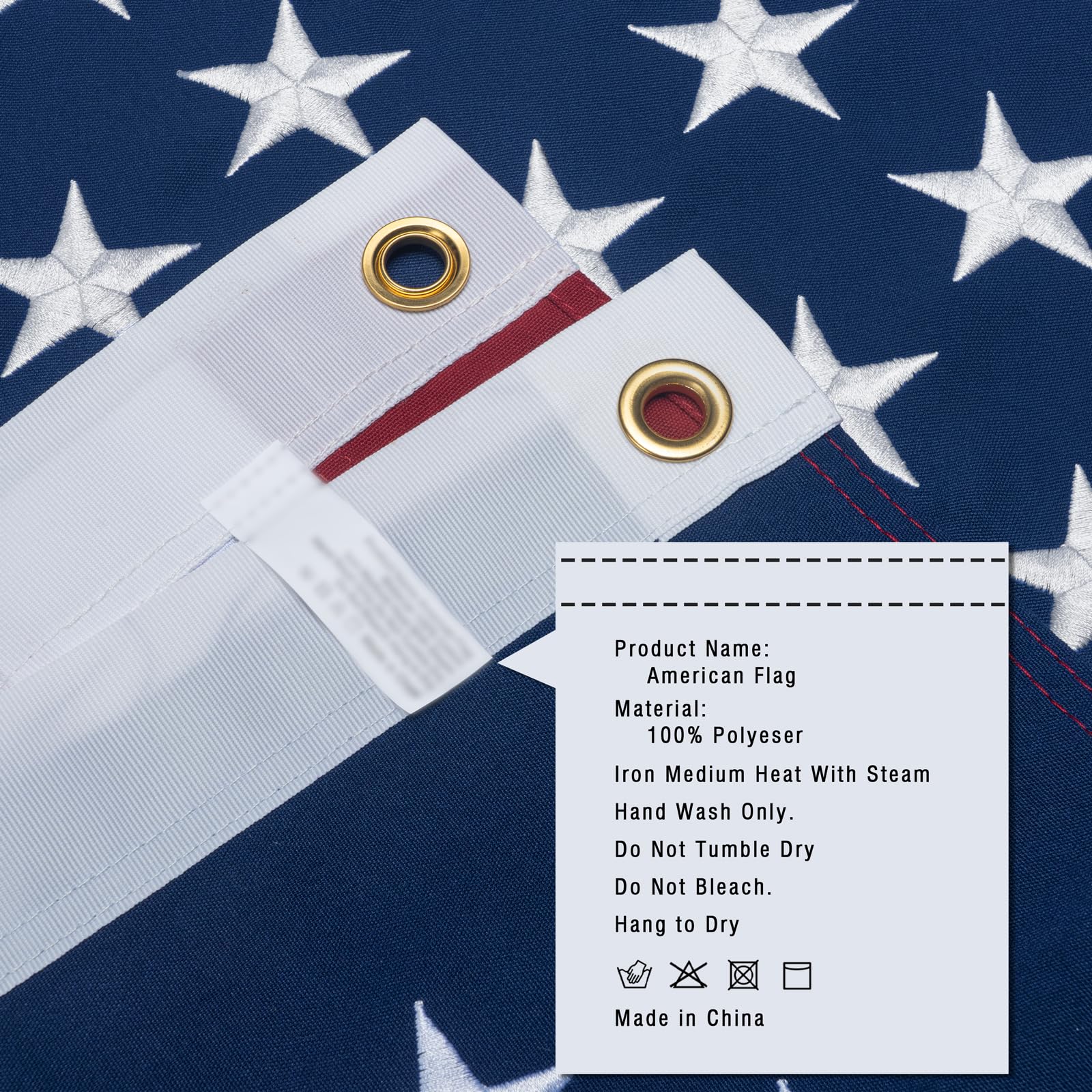 DANF FLAG heavy-duty polyester flag designed for rugged outdoor life