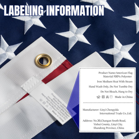 DANF FLAG patriotic 3x5 flag ideal for outdoor displays.