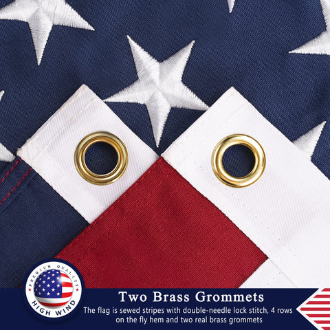 DANF FLAG quadruple-lock stitching and double seams for enhanced durability