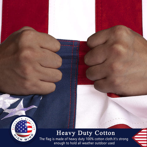 DANF FLAG quadruple stitching on the fly end ensures strength