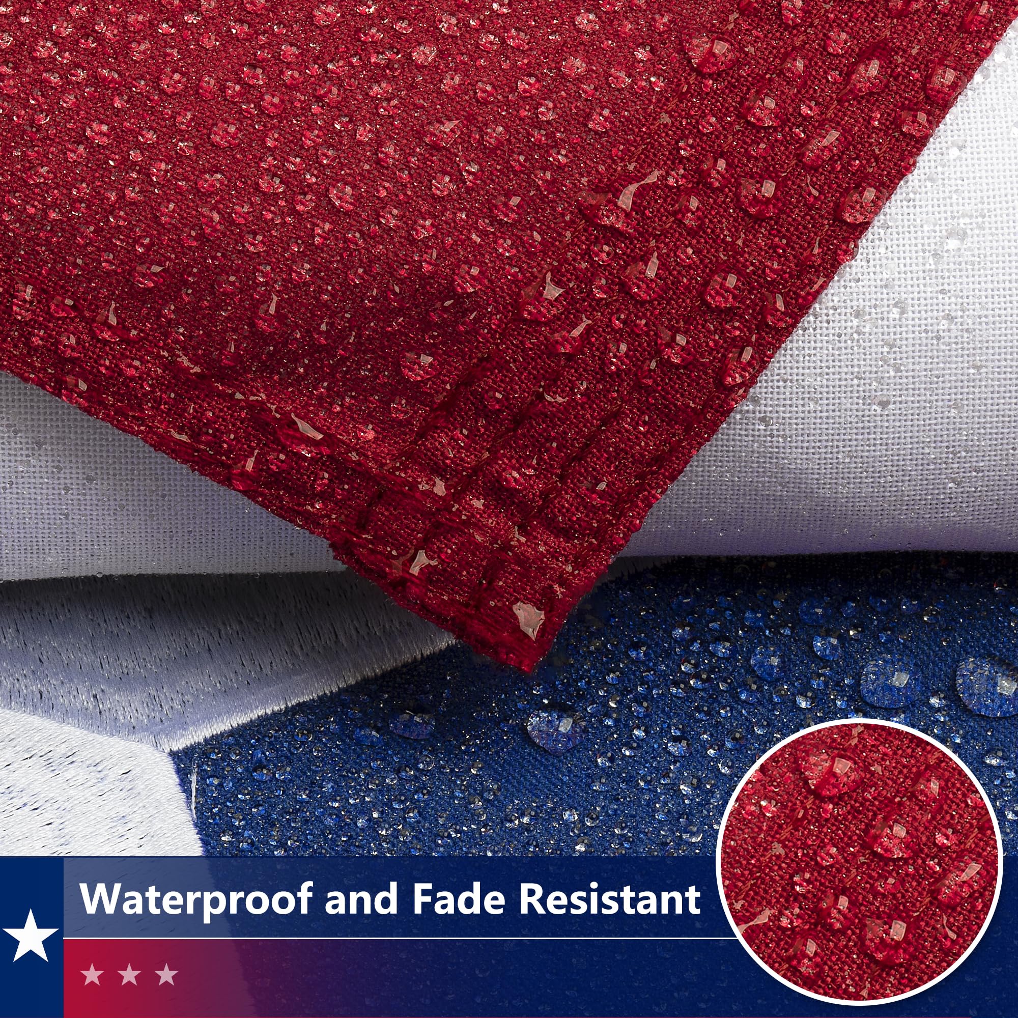 DANF FLAG Texas flag with brass grommets for secure outdoor mounting