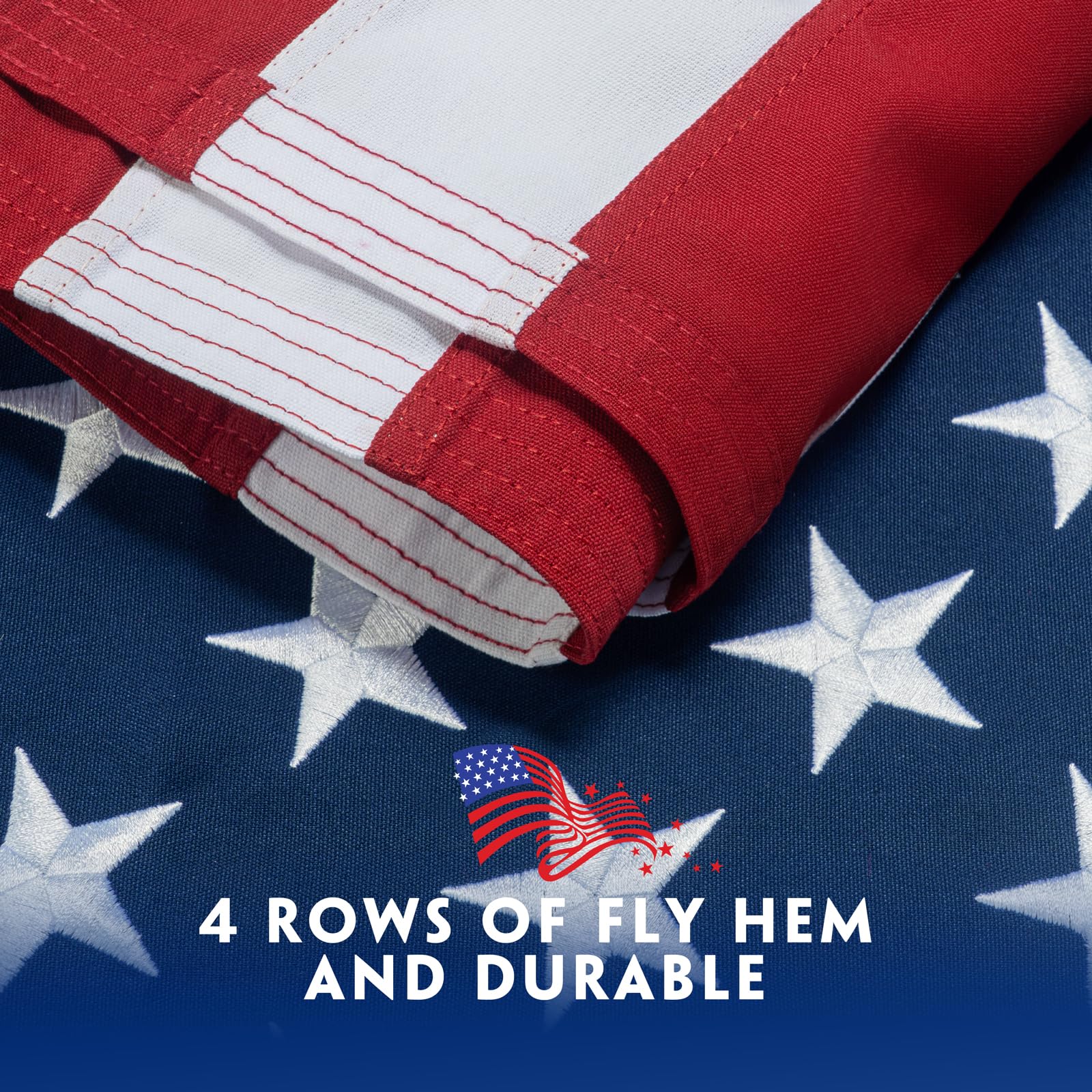 DANF FLAG weather resistance suited for sun, wind, and rain outdoors