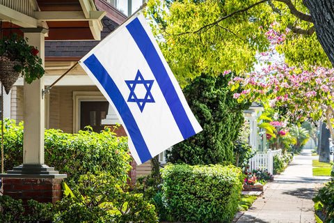 DANF Israel flag 3x5ft double-sided print visible from both sides