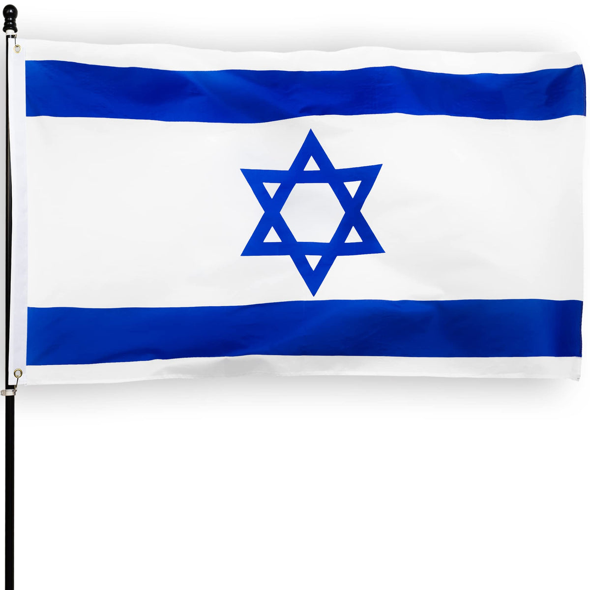 DANF Israel flag 3x5ft full view for indoor display with vibrant color