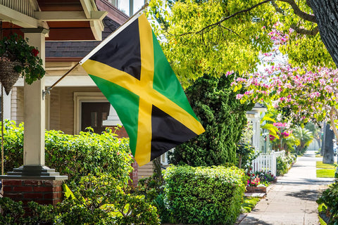 DANF Jamaica flag indoor-display; lightweight for effortless placement in any room.