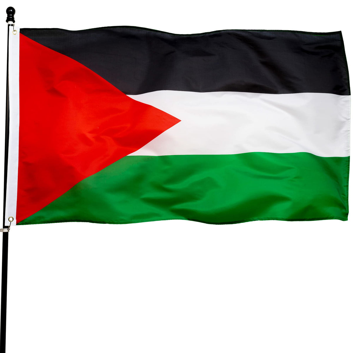 DANF Palestine flag 3x5 ft in thick polyester waving with vivid color and durability.