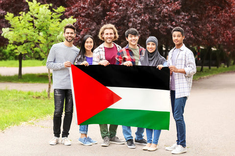 DANF Palestine flag ready for pole hanging or wall display.