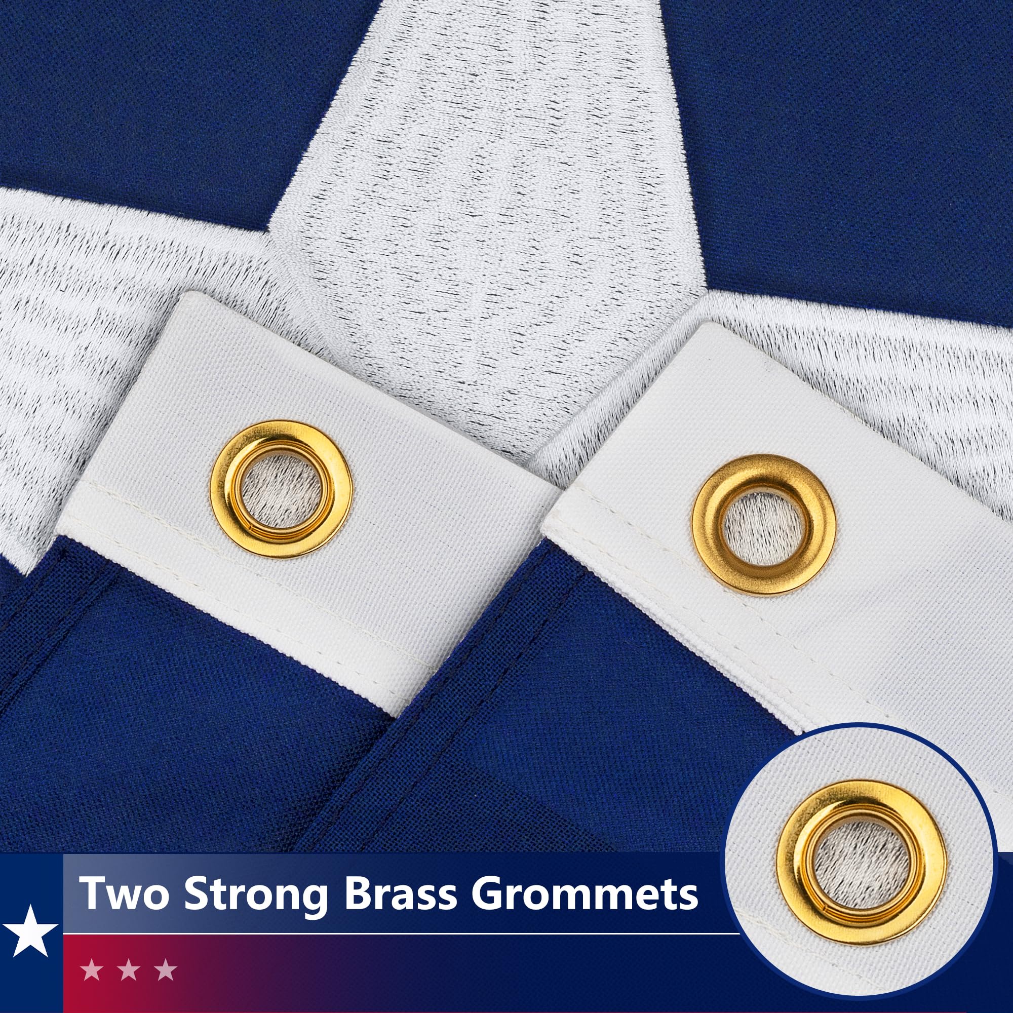 DANF FLAG Texas flag with brass grommets for easy outdoor mounting