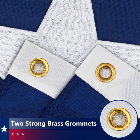 DANF FLAG Texas flag with brass grommets for easy outdoor mounting