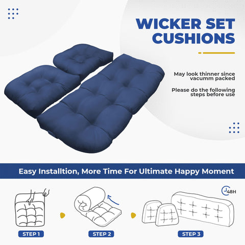 DANGHOOGY easy-clean fabric cushions simplify outdoor maintenance.