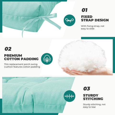 DANGHOOGY seven tie design prevents cushion sliding on swings