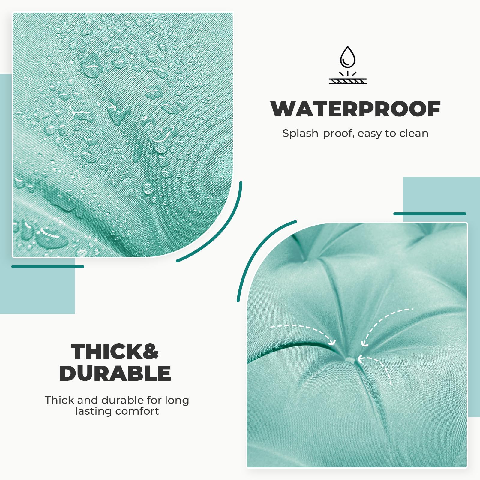 DANGHOOGY waterproof oxford fabric keeps cushions bright outdoors