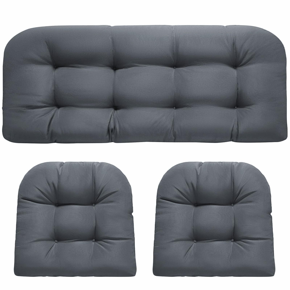 DANGHOOGY loveseat cushion with tufted design for outdoor comfort