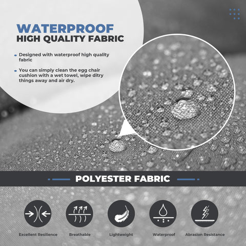 DANGHOOGY waterproof fabric cushion for durable outdoor use