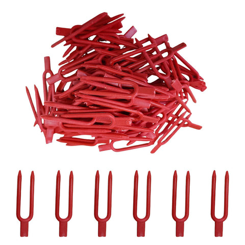 Dangjuacua strawberry plant pins provide sturdy, reusable support for strawberry beds.