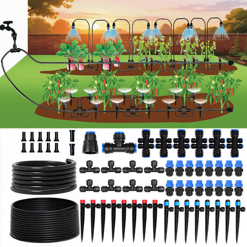 DANGZW drip irrigation kit mainline tubing enables quick setup across your garden