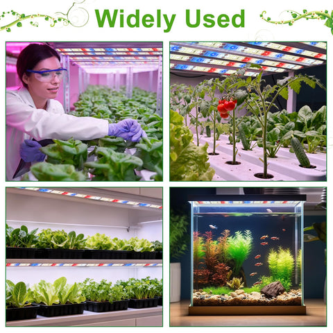 Danhh easy-install LED strip with adhesive for DIY plant shelves.