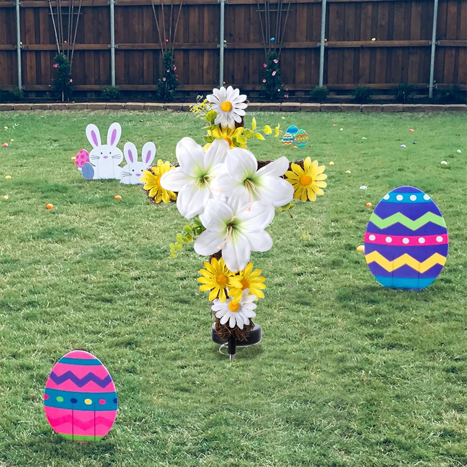 DANHMAO Easter Garden Decoration ideal for yard or cemetery displays