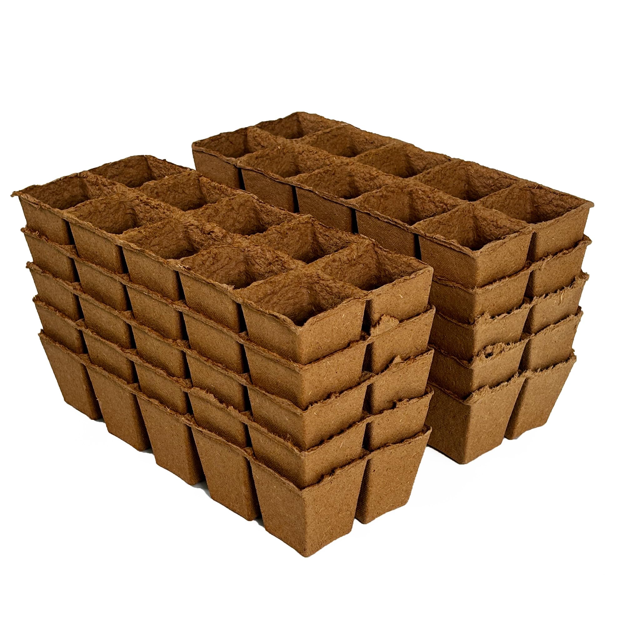 Daniel's Plants 2-inch naked pots seedling tray setup for year-round starts.