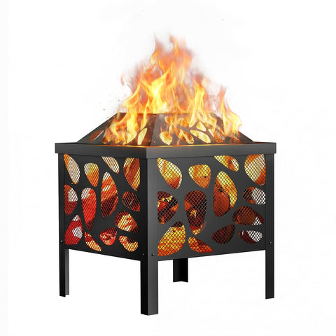 Danluke 15.7-inch fire pit top view for cozy patio warmth