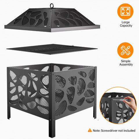 Danluke fire pit in use during camping for campfire vibes