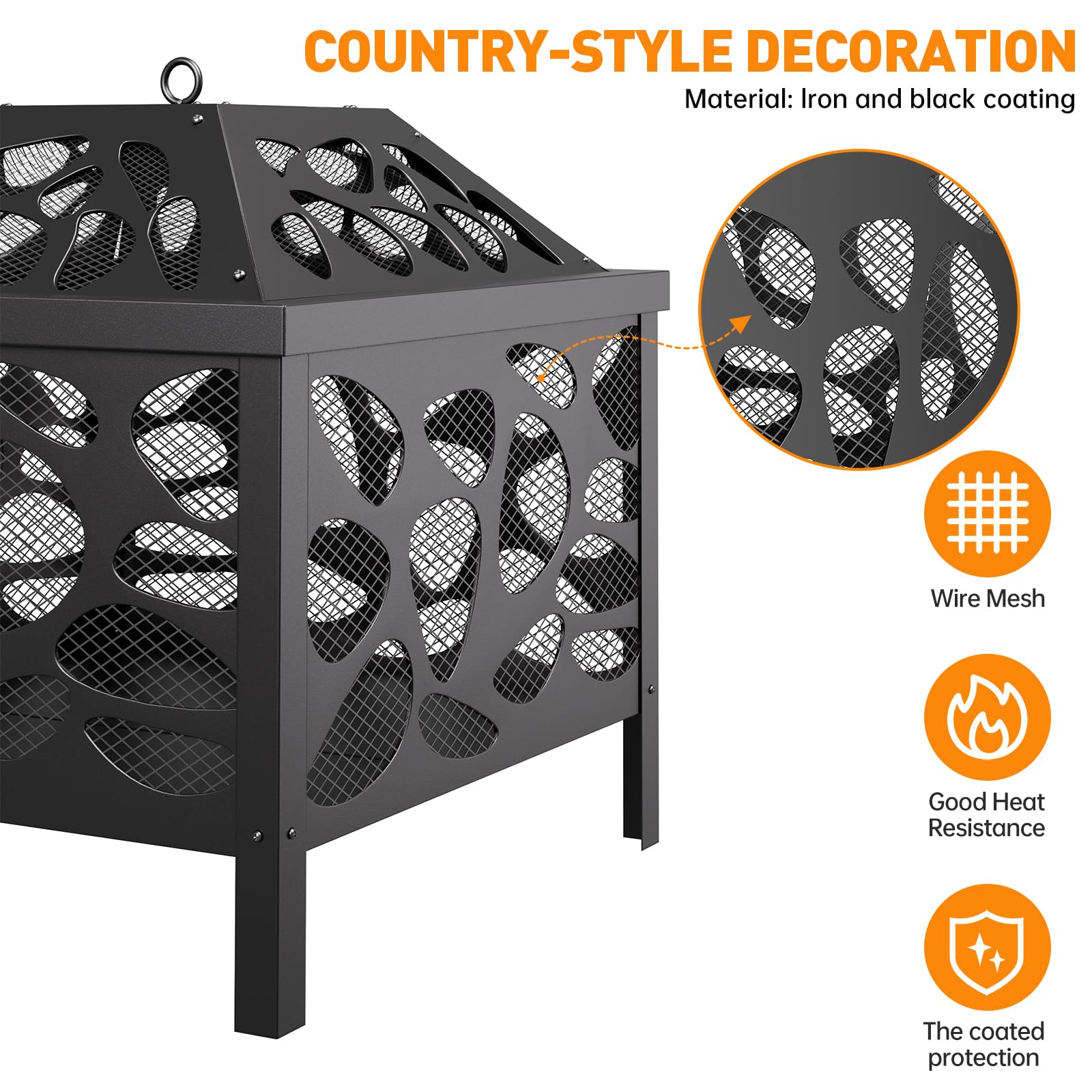 Danluke outdoor fire pit on patio ideal for gatherings