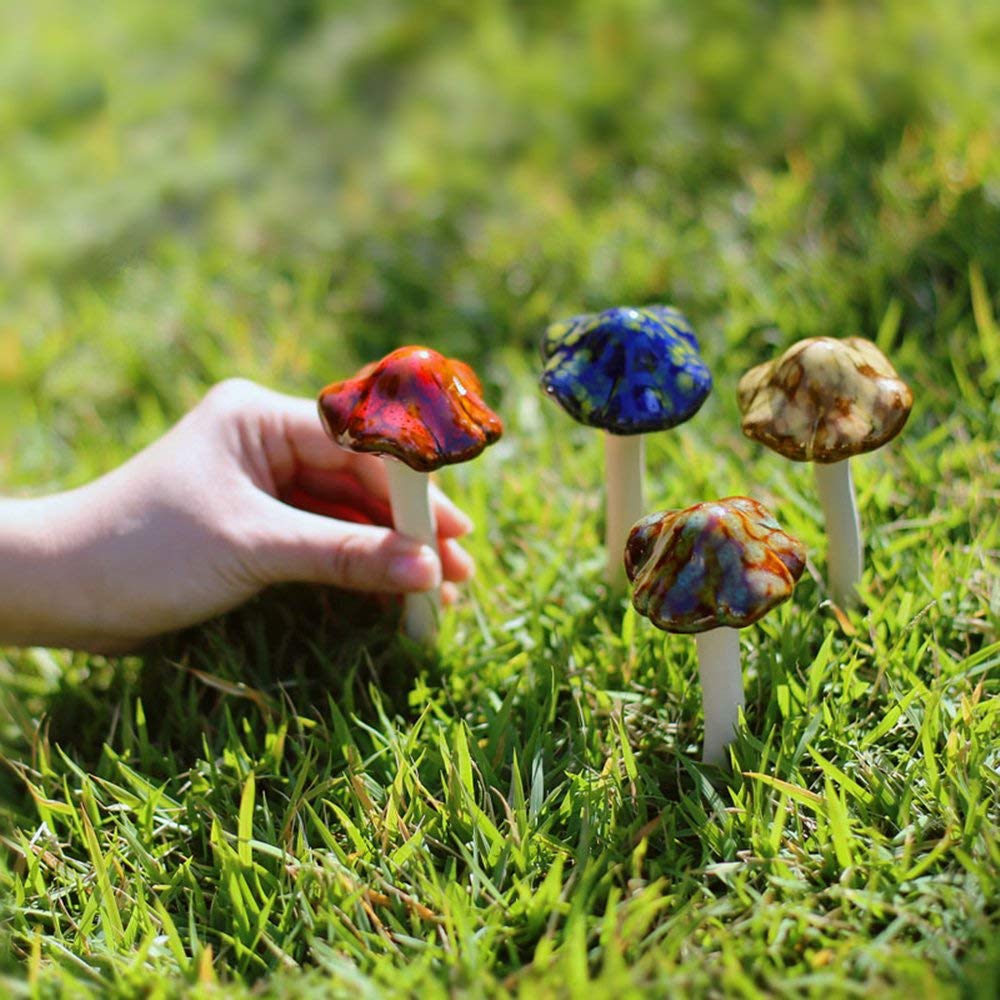 Danmu garden mushrooms set invites whimsy for patios and yards.