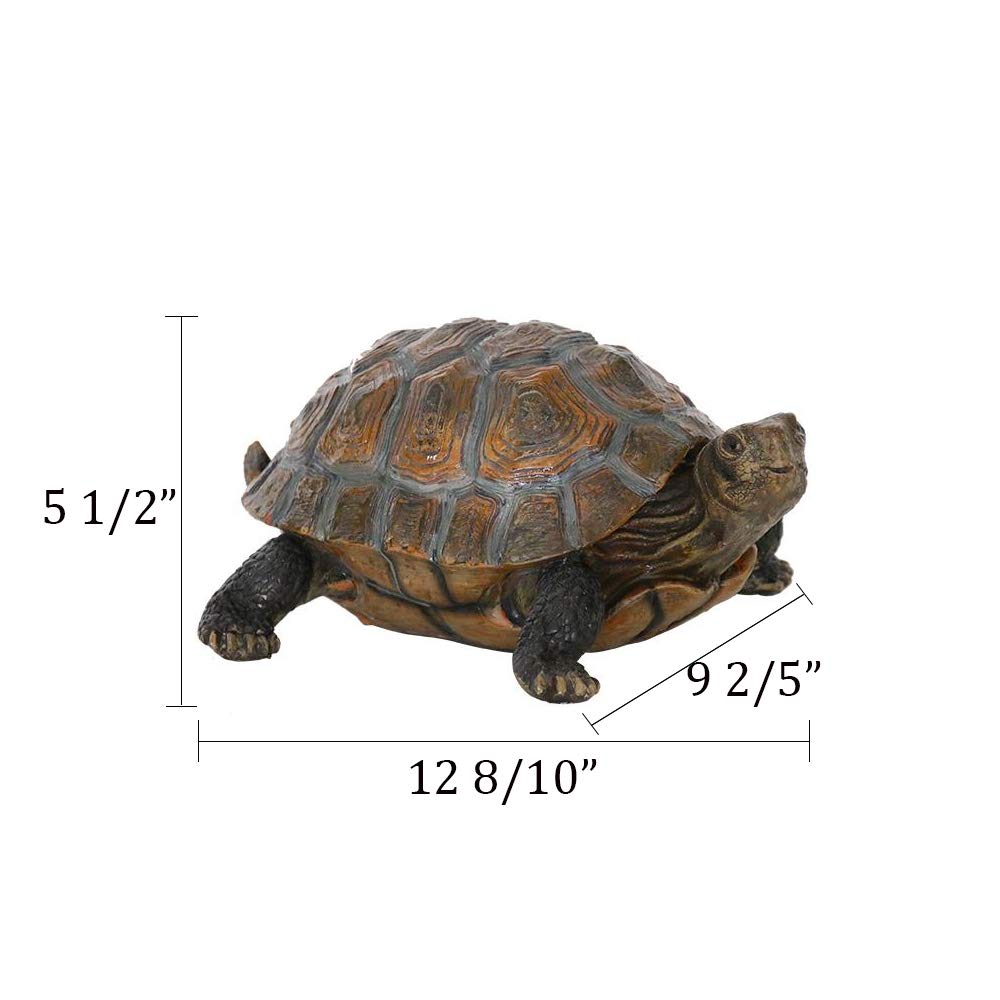 Danmu tortoise outdoor decor polyresin, weather-resistant for year-round gardens