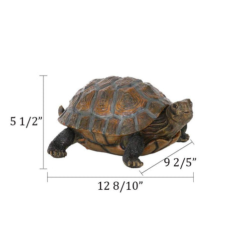 Danmu tortoise outdoor decor polyresin, weather-resistant for year-round gardens