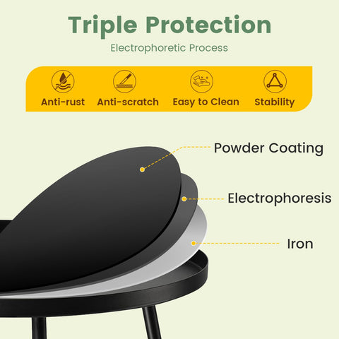 Danpinera outdoor side table designed for indoor and outdoor use in any setup.