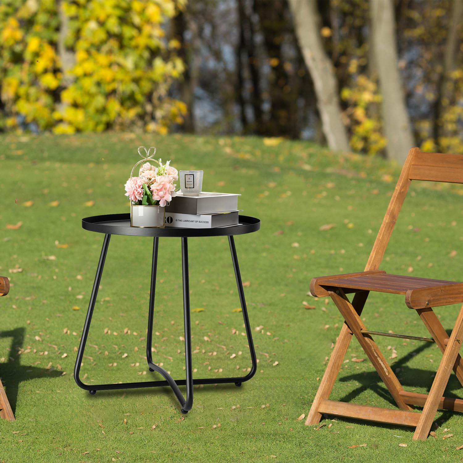 Danpinera lightweight and portable table easy to move between spaces.